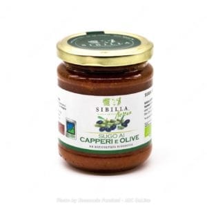 Sugo ai capperi e olive bio 190g